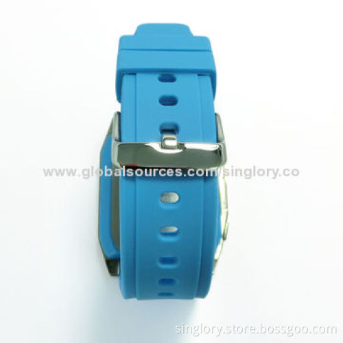 Men's Sports Dual-time Date Quartz Army Multifunction Watch with 5ATM Wearing Water-resistant